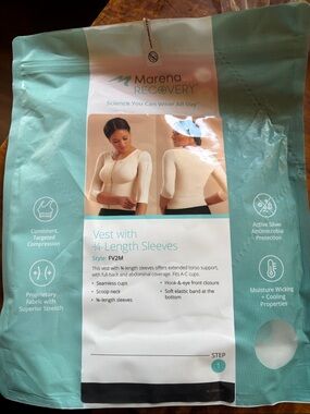 Marena Recovery Vest with 3/4-Length Sleeves in